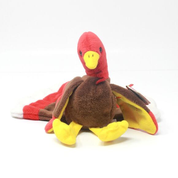 TY Vintage Turkey "Gobbles" Beanie Baby - Picture 1 of 10